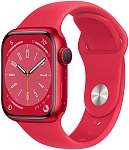 Apple Watch Series 8 GPS, 45mm (PRODUCT)RED Aluminum Case with Sport Band (красный) S/M
