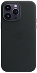 Чехол кожаный Apple MagSafe для iPhone 14 Pro (тёмная ночь)