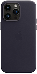 Чехол кожаный Apple MagSafe для iPhone 14 Pro (темно-фиолетовый)