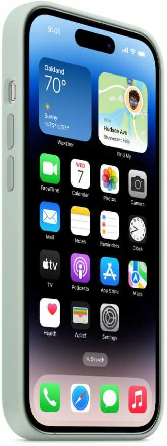 картинка Чехол силиконовый Apple MagSafe для iPhone 14 Pro (нежный кактус) от магазина Технолав