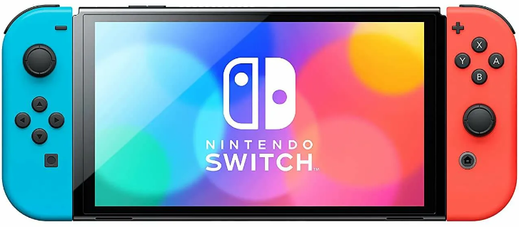картинка Игровая приставка Nintendo Switch OLED 64 ГБ, неоновый синий/неоновый красный от магазина Технолав