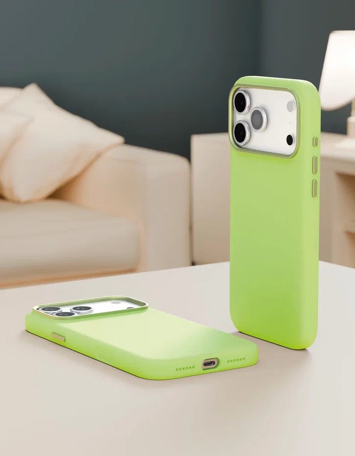 картинка Чехол защитный VLP Aster Pro Case с MagSafe для iPhone 17 Pro Max, лайм от магазина Технолав