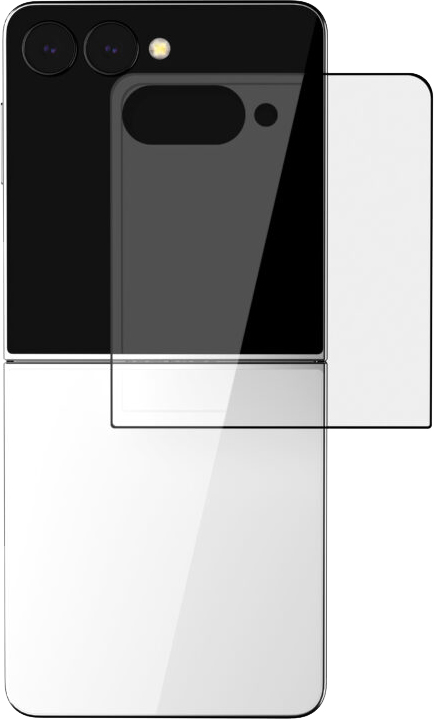 картинка Стекло защитное 2.5D VLP Premium Shield для Samsung Galaxy Z Flip7, с черной рамкой от магазина Технолав