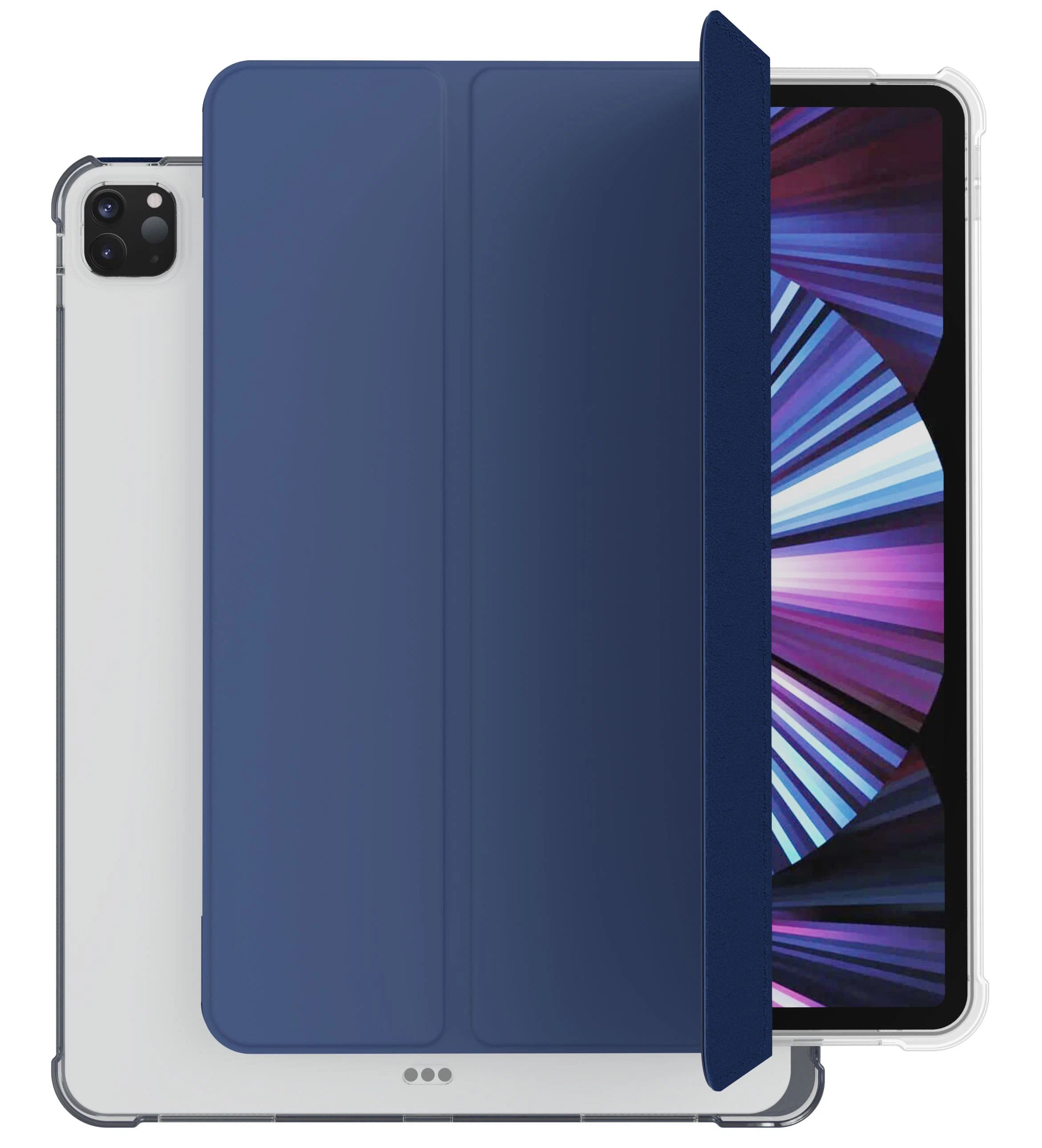 картинка Чехол-книжка "vlp" Dual Folio для iPad Pro 11 (2021-2022) Soft Touch, темно-синий от магазина Технолав