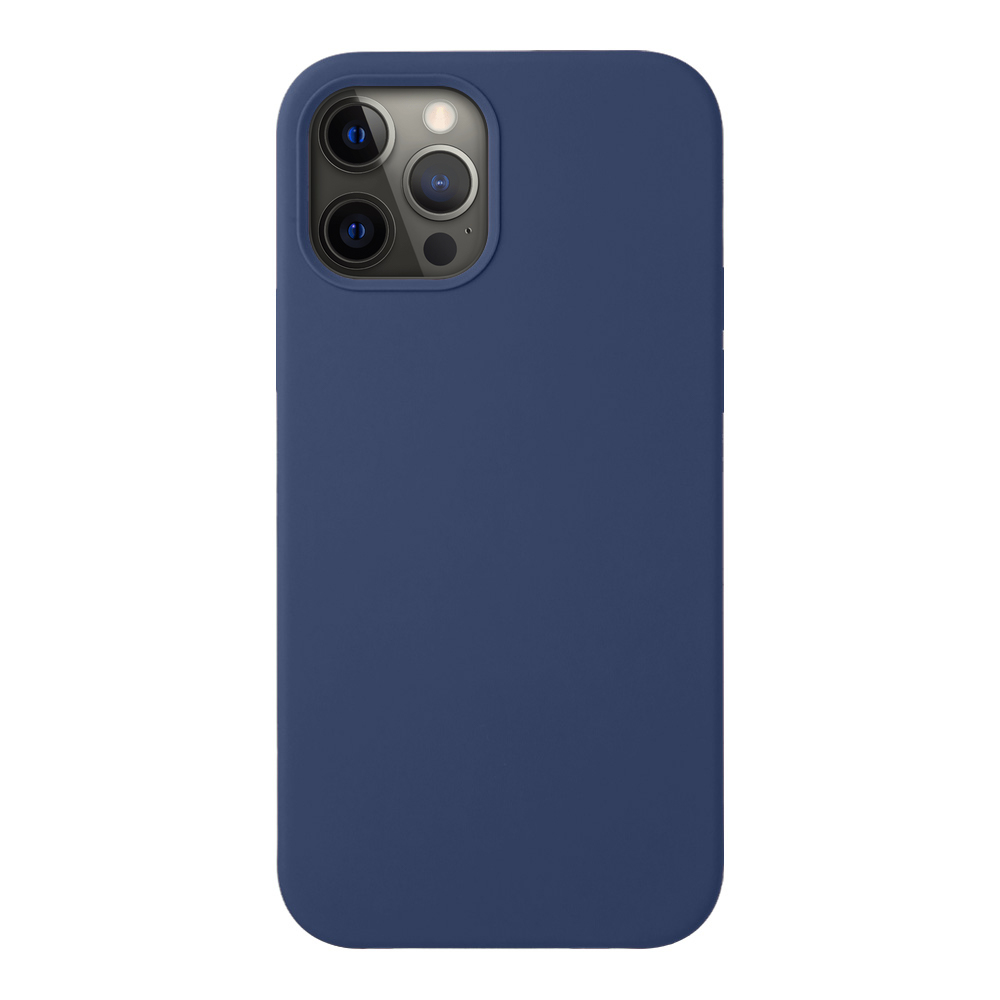 картинка Чехол Liquid Silicone для Apple iPhone 12/12 Pro (тёмно-синий) от магазина Технолав