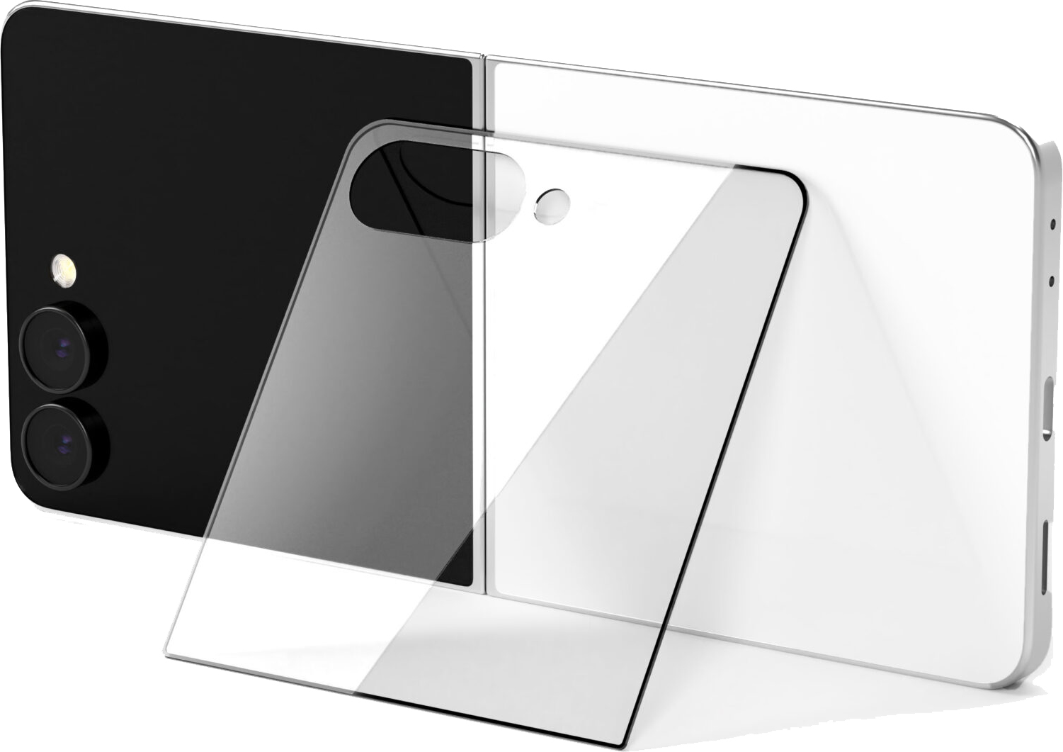 картинка Стекло защитное 2.5D VLP Premium Shield для Samsung Galaxy Z Flip7, с черной рамкой от магазина Технолав