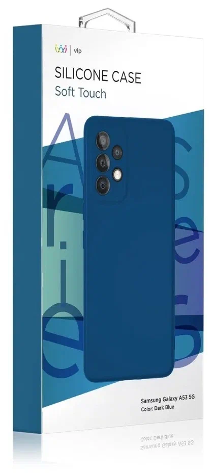 картинка Чехол "vlp" Silicone case Soft Touch для Samsung Galaxy A53 5G, темно-синий от магазина Технолав