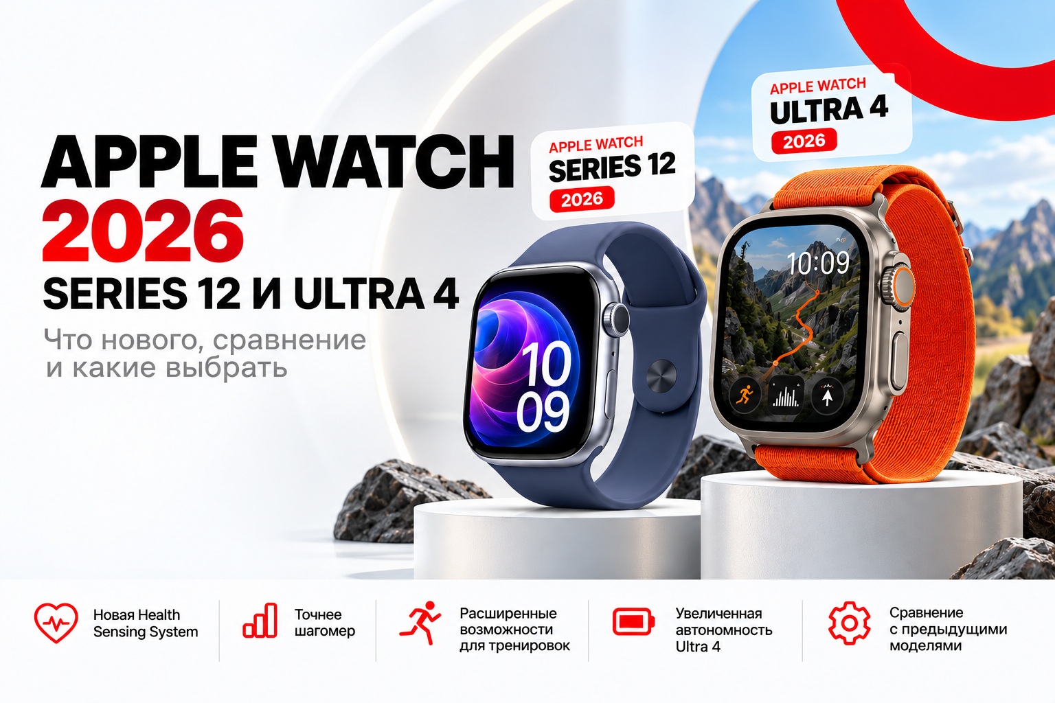 Apple Watch Series 12 и Ultra 4: что нового