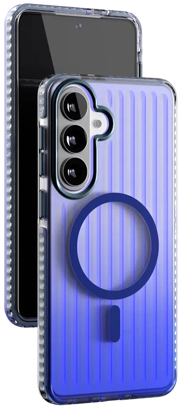 картинка Чехол защитный VLP Pulse Case с MagSafe для Samsung Galaxy S26+, синий от магазина Технолав