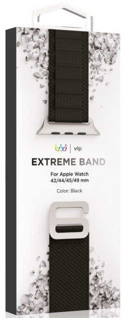 картинка Ремешок нейлоновый Extreme Band “vlp” для Apple Watch 44/45/49mm (черный) от магазина Технолав