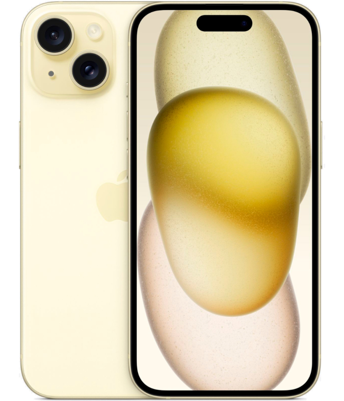 картинка Смартфон Apple iPhone 15 256GB (желтый) от магазина Технолав