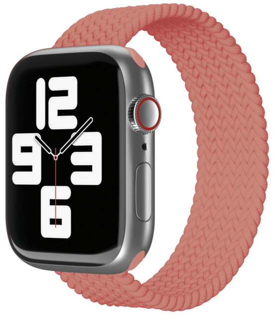 картинка Ремешок нейлоновый плетёный “vlp” для Apple Watch 44/45 S/M 2шт (коралловый) от магазина Технолав