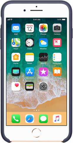 картинка Чехол Apple Silicone Case для iPhone 8/7 Plus темно-синий от магазина Технолав