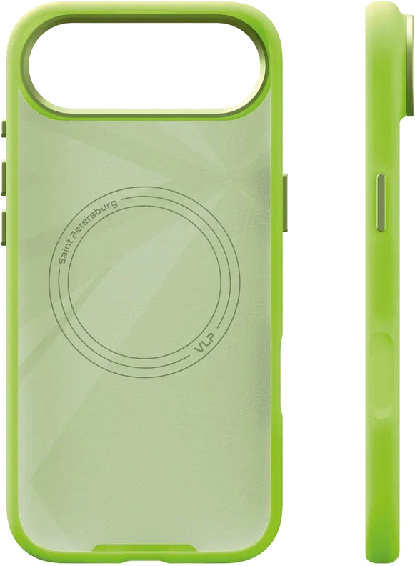 картинка Чехол защитный VLP Aster Pro Case с MagSafe для iPhone Air, лайм от магазина Технолав