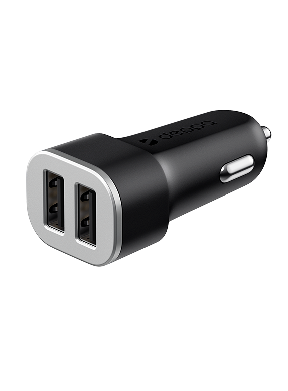 картинка Автомобильное зарядное устройство Deppa 2 USB 2.4 А от магазина Технолав