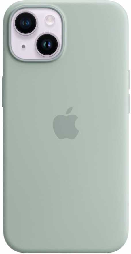 картинка Чехол силиконовый Apple MagSafe для iPhone 14 Plus (нежный кактус) от магазина Технолав