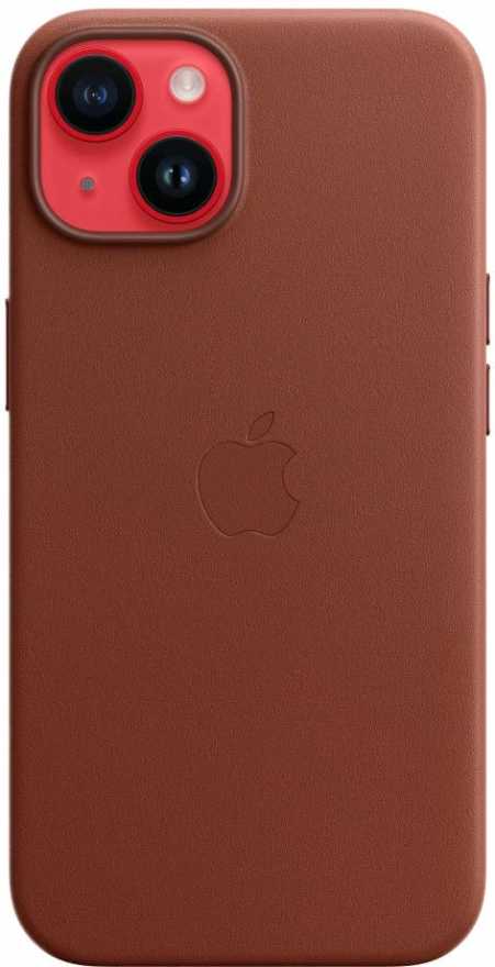 картинка Чехол кожаный Apple MagSafe для iPhone 14 Plus (коричневый) от магазина Технолав