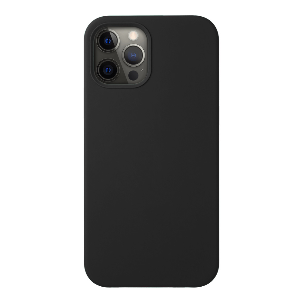 картинка Чехол Liquid Silicone для Apple iPhone 12/12 Pro (черный) от магазина Технолав