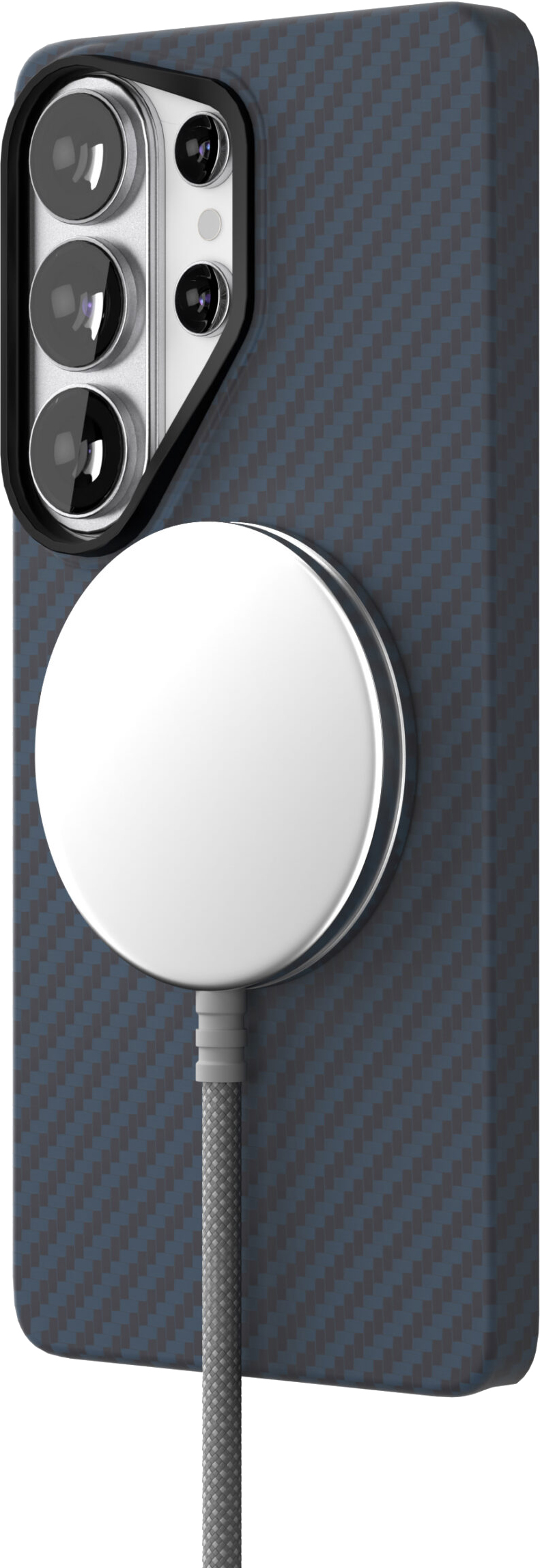 картинка Чехол защитный VLP Kevlar Case с MagSafe для Samsung Galaxy S26 Ultra, синий от магазина Технолав