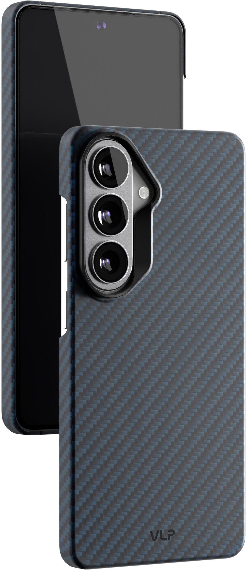 картинка Чехол защитный VLP Kevlar Case с MagSafe для Samsung Galaxy S26, синий от магазина Технолав