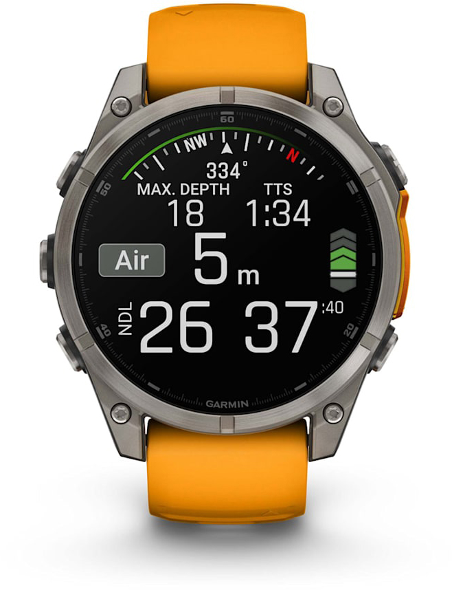 картинка Смарт-часы Garmin Fenix 8 47mm AMOLED Sapphire Graphite DLC Titanium Spark Orange Silicone (010-02904-19) от магазина Технолав