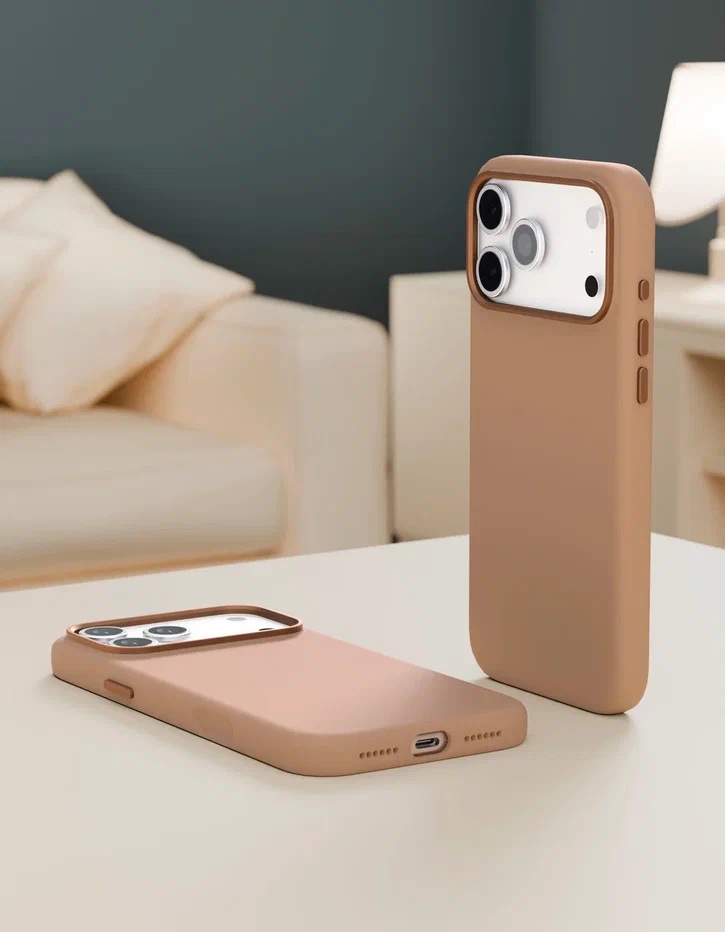 картинка Чехол защитный VLP Aster Pro Case с MagSafe для iPhone 17 Pro Max, коричневый от магазина Технолав