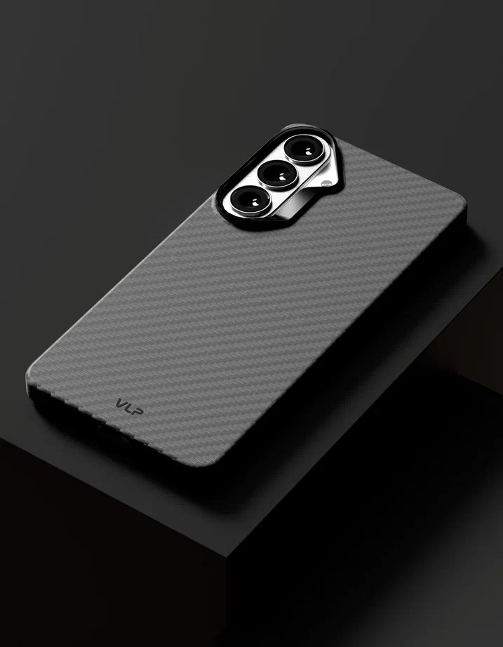 картинка Чехол защитный VLP Kevlar Case с MagSafe для Samsung Galaxy S26+, черный от магазина Технолав