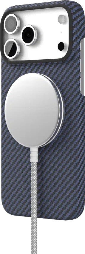 картинка Чехол защитный VLP Kevlar Case с MagSafe для iPhone 17 Pro Max, синий от магазина Технолав