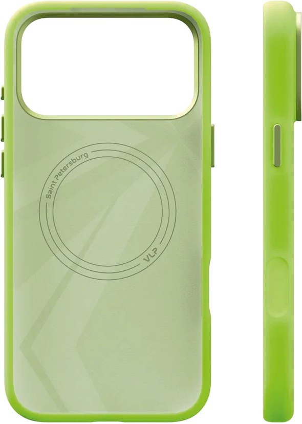 картинка Чехол защитный VLP Aster Pro Case с MagSafe для iPhone 17 Pro Max, лайм от магазина Технолав