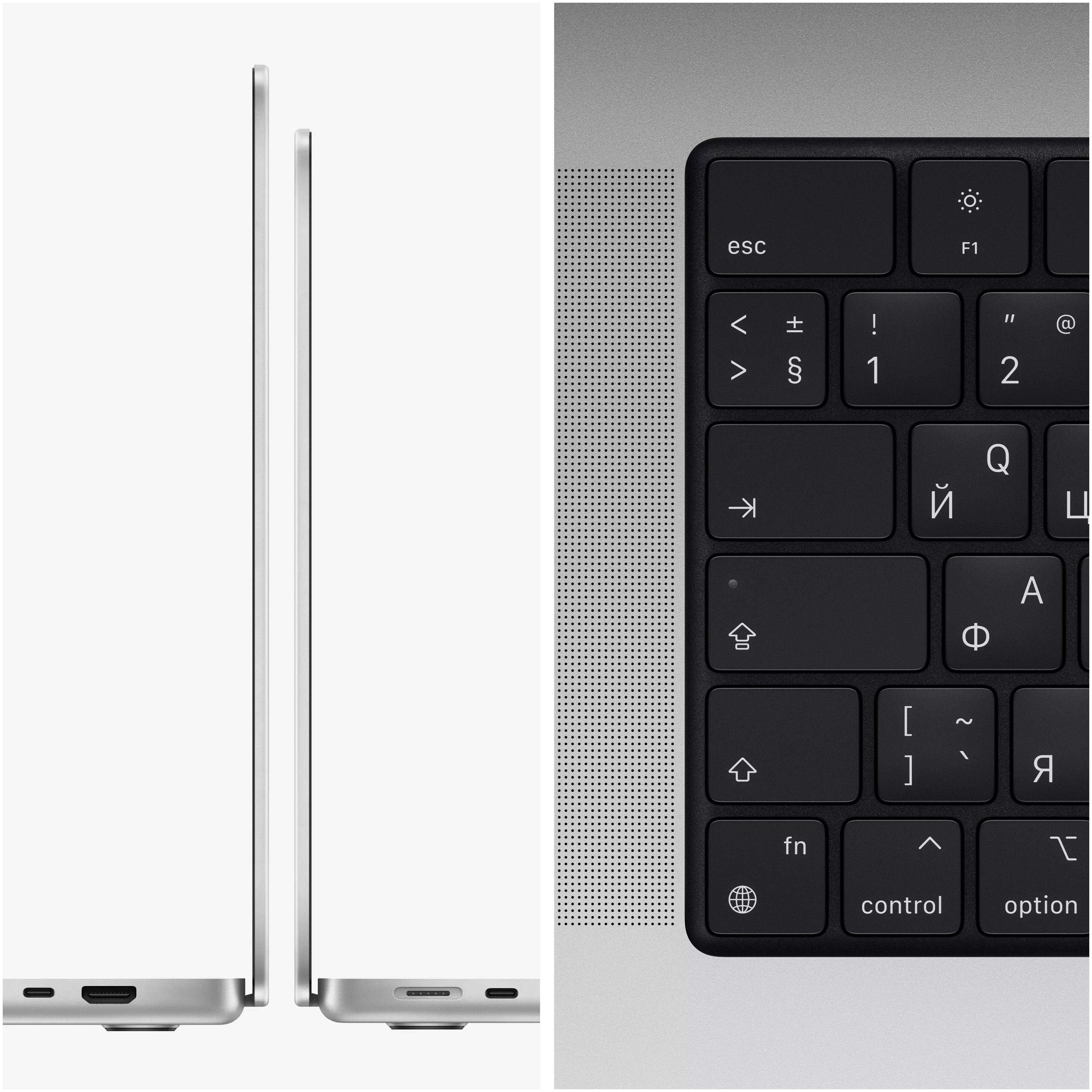 картинка Ноутбук Apple Macbook Pro 16" Late 2021 (3456×2234, Apple M1 Max, RAM 32 ГБ, SSD 1 ТБ, Apple graphics 32-core) MK1H3 серебристый от магазина Технолав