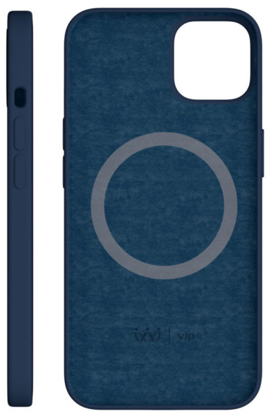 картинка Чехол защитный “vlp” Silicone case для iPhone 13 Soft Touch темно-синий от магазина Технолав