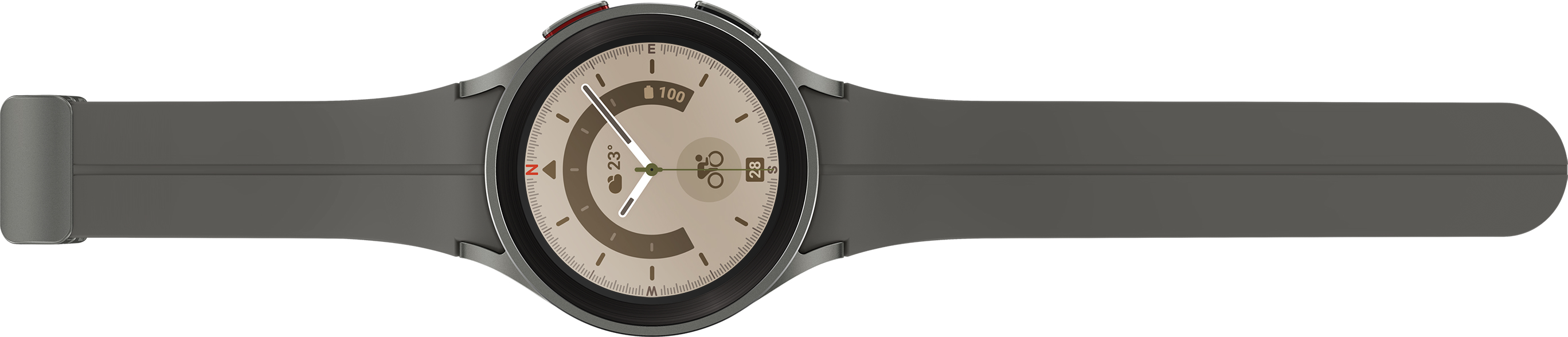картинка Умные часы Samsung Galaxy Watch5 Pro, 45 мм серый титан (SM-R920) от магазина Технолав