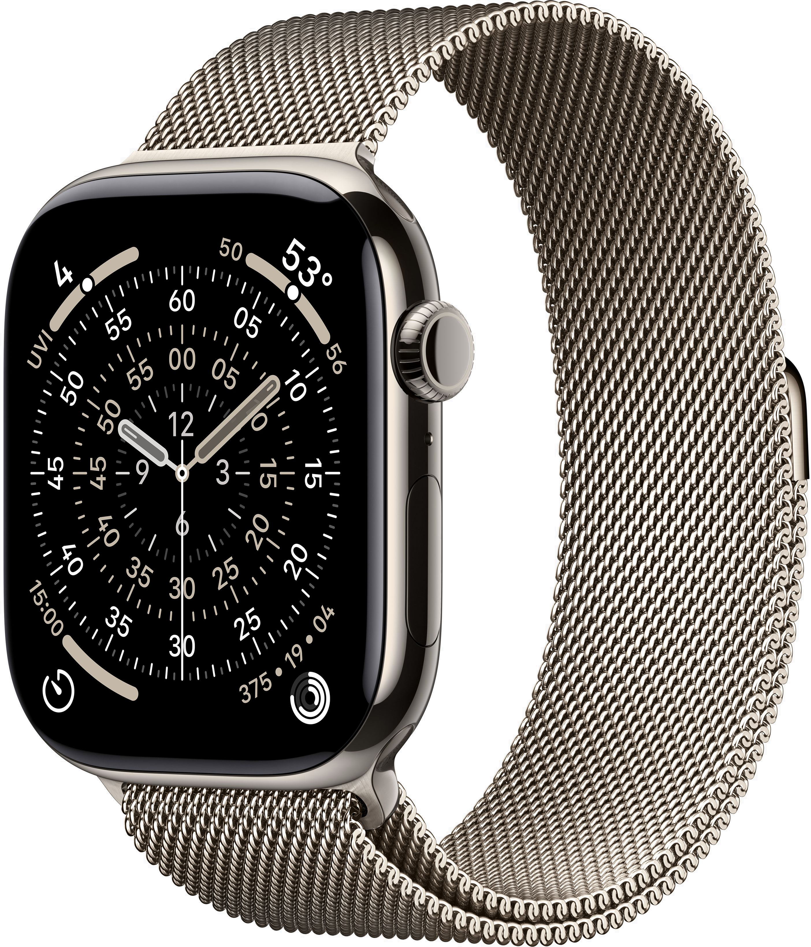 картинка Умные часы Apple Watch Series 11 46mm Natural Titanium Case with Natural Milanese Loop от магазина Технолав