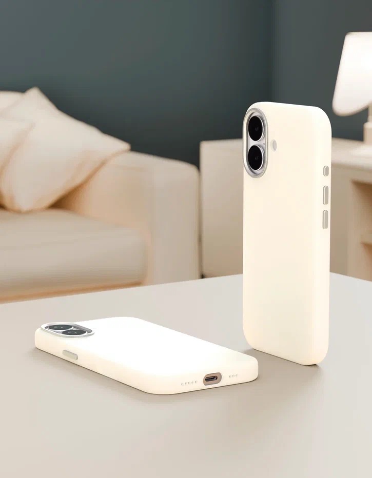 картинка Чехол защитный VLP Aster Pro Case с MagSafe для iPhone 17, белый от магазина Технолав