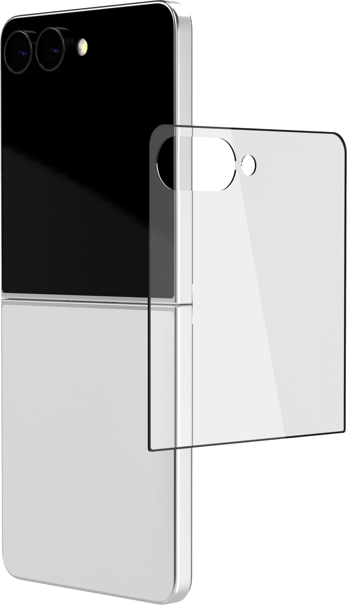 картинка Стекло защитное 2.5D VLP Premium Shield для Samsung Galaxy Z Flip7, с черной рамкой от магазина Технолав