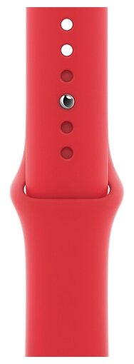 картинка Apple Watch Series 6, 40 мм, алюминий красного цвета, спортивный ремешок красного цвета от магазина Технолав