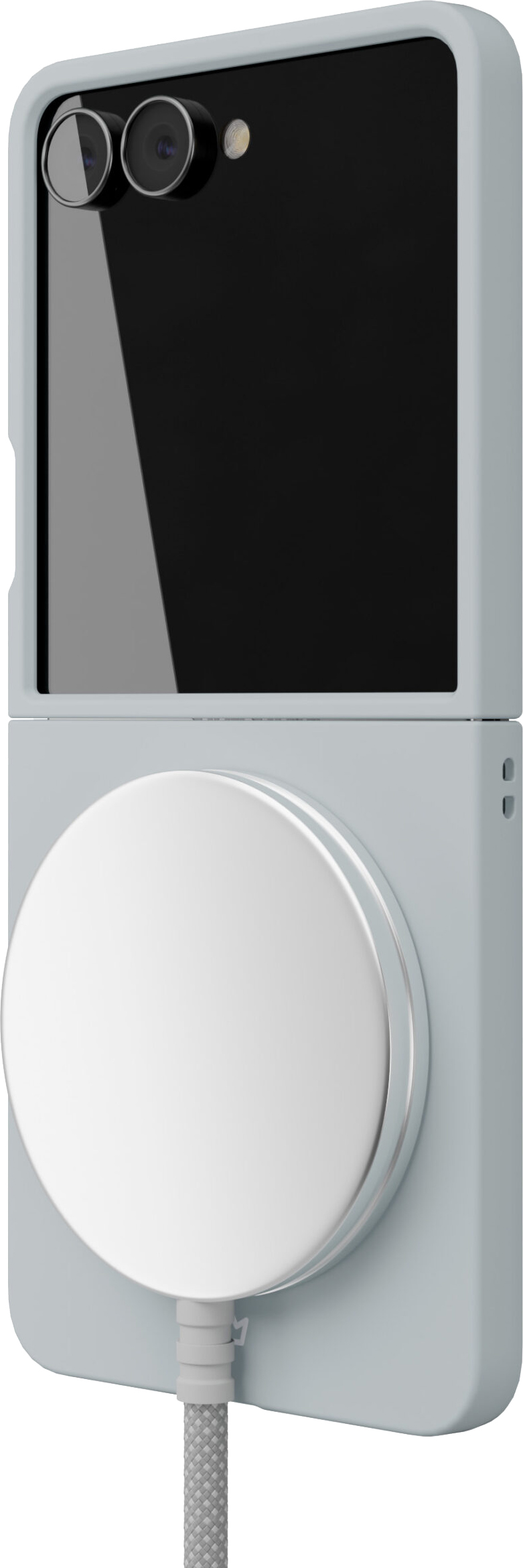 картинка Чехол защитный VLP Flex Case с MagSafe для Samsung Galaxy Z Flip7, серый от магазина Технолав