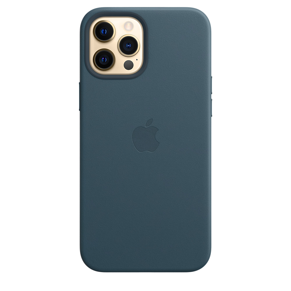 картинка Кожаный чехол MagSafe для iPhone 12 Pro Max, цвет «балтийский синий» от магазина Технолав