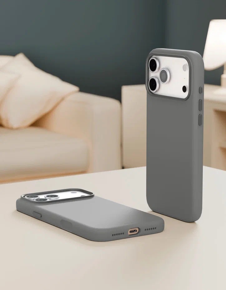 картинка Чехол защитный VLP Aster Pro Case с MagSafe для iPhone 17 Pro Max, серый от магазина Технолав