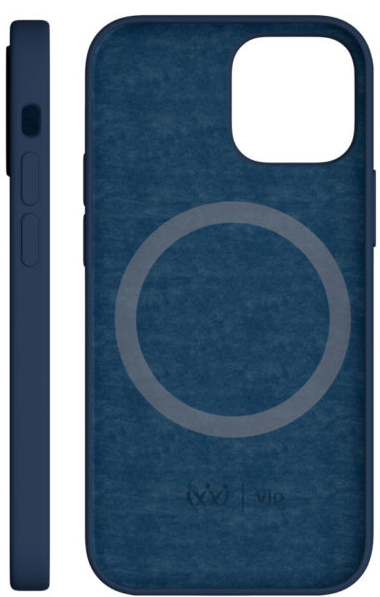 картинка Чехол защитный “vlp” Silicone case with MagSafe для iPhone 13 mini, Soft Touch, темно-синий от магазина Технолав