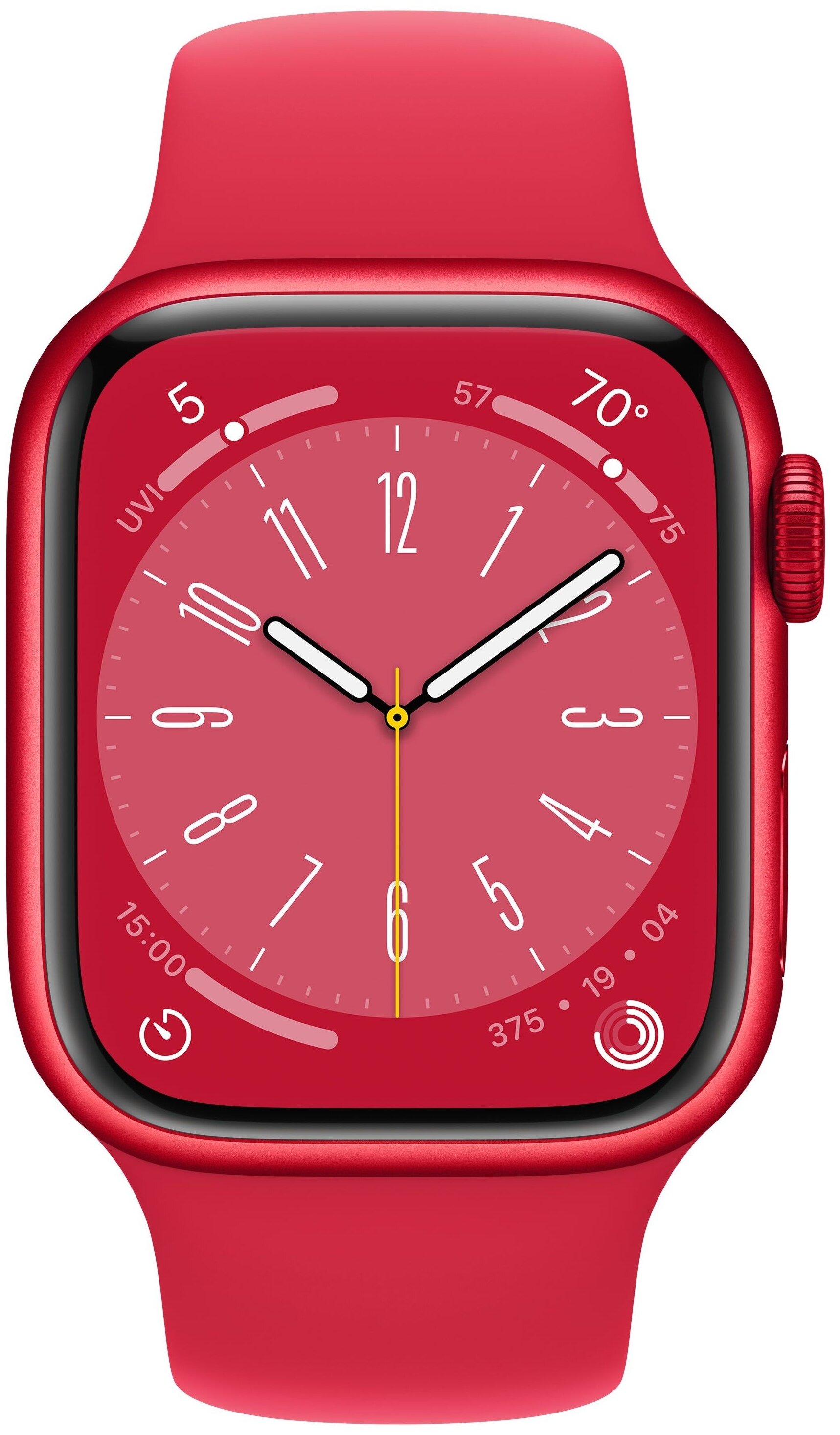 картинка Apple Watch Series 8 GPS, 41mm (PRODUCT)RED Aluminum Case with Sport Band (красный) S/M от магазина Технолав