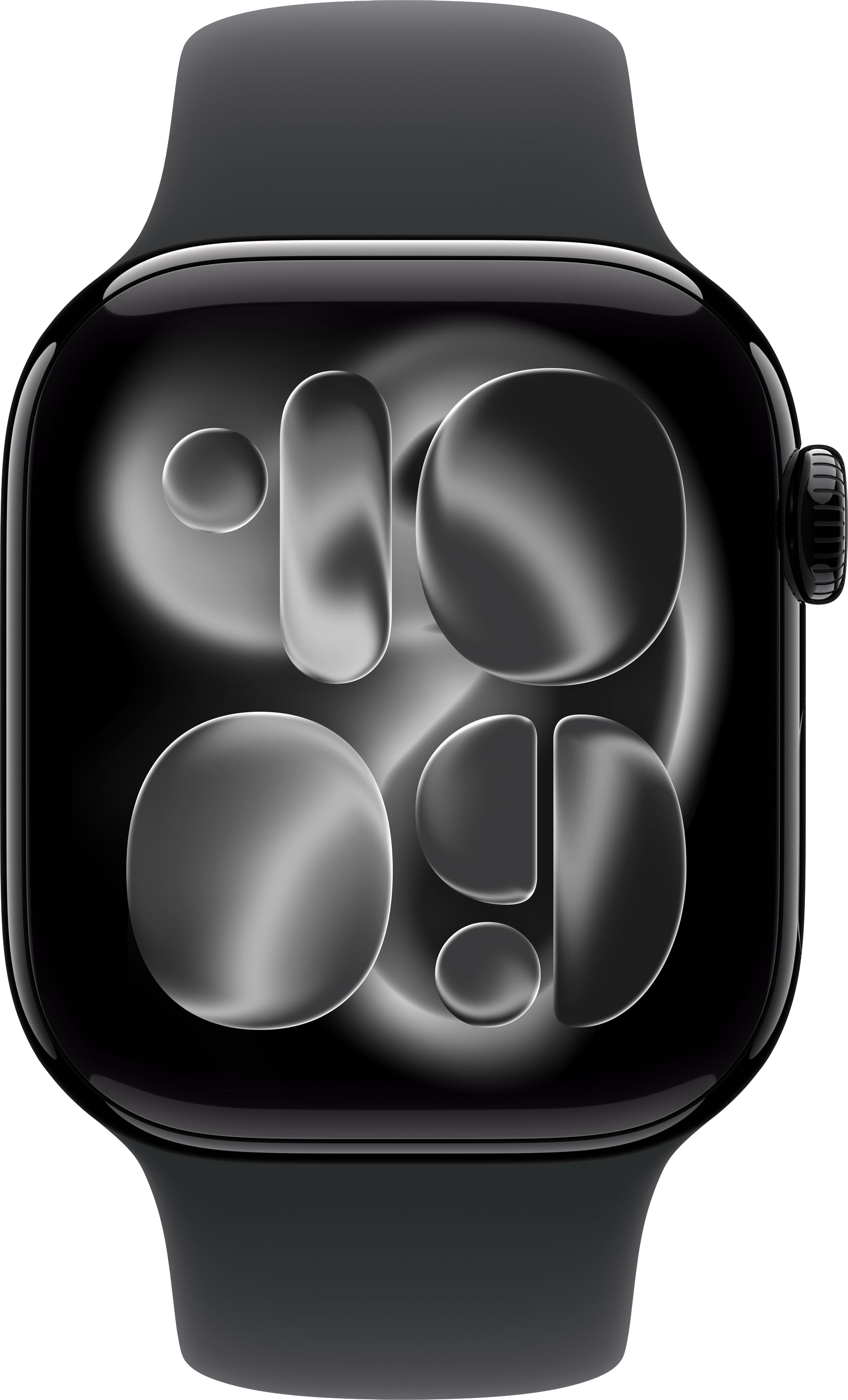 картинка Умные часы Apple Watch Series 11 42mm Jet Black Aluminum Case with Black Sport Band от магазина Технолав