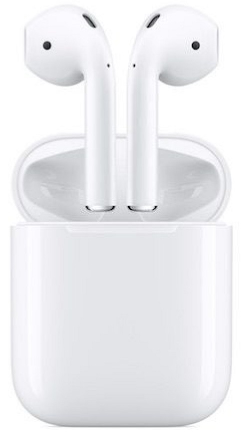 картинка Наушники Apple AirPods 2 Color (без беспроводной зарядки чехла) черный глянец от магазина Технолав