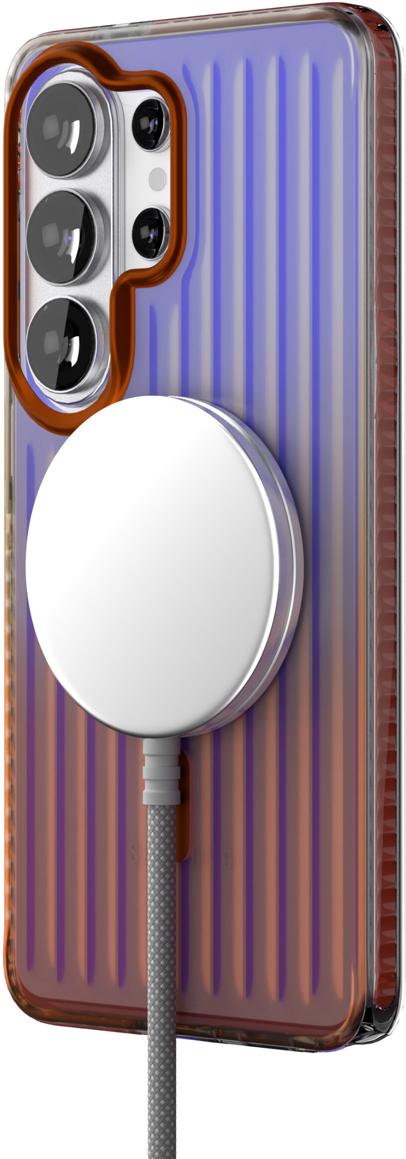 картинка Чехол защитный VLP Pulse Case с MagSafe для Samsung Galaxy S26 Ultra, оранжевый от магазина Технолав