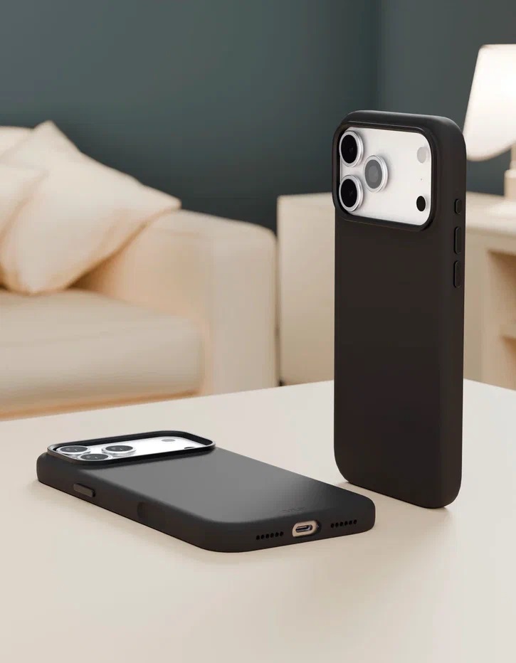 картинка Чехол защитный VLP Aster Pro Case с MagSafe для iPhone 17 Pro Max, черный от магазина Технолав