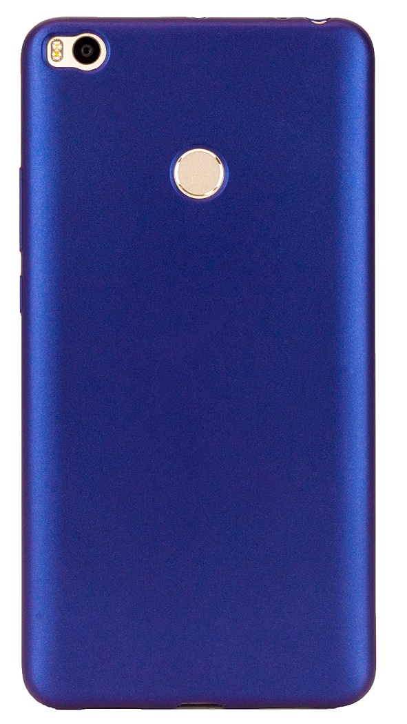 картинка Силиконовый чехол Soft TPU матовая для Xiaomi Mi Max 2 (синий) от магазина Технолав