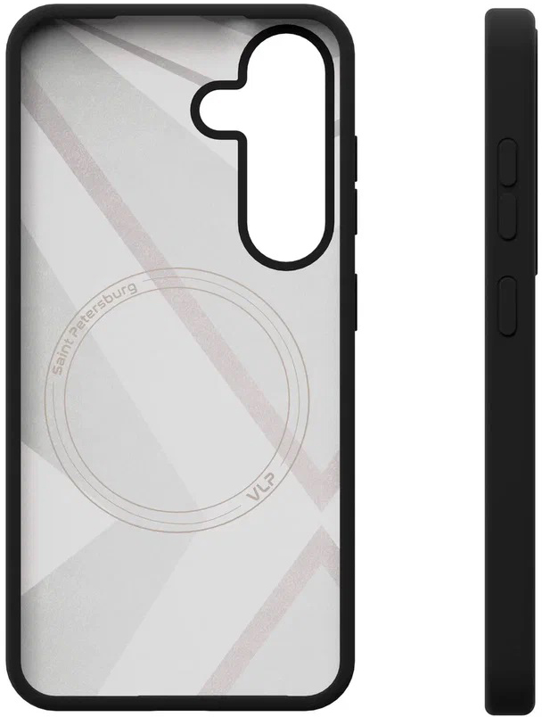 картинка Чехол защитный VLP Aster Case с MagSafe для Samsung S25+, черный от магазина Технолав