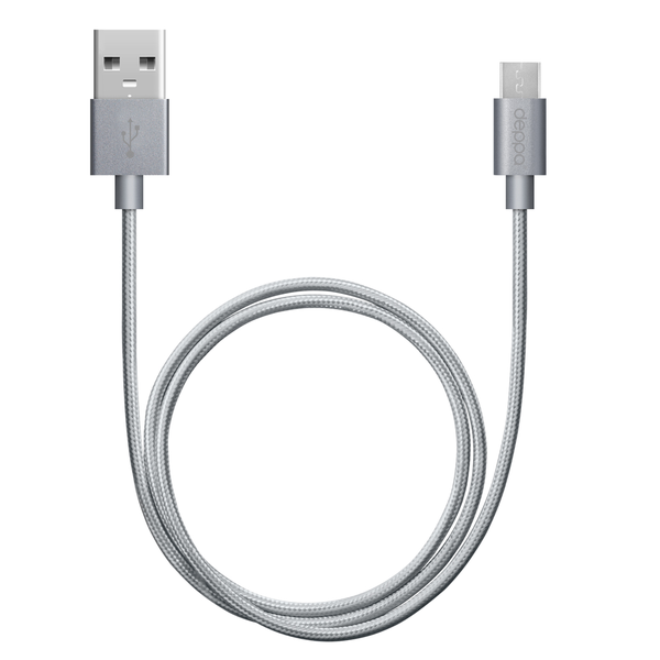 картинка Дата - кабель ALUM USB - micro USB с нейлоновой оплеткой от магазина Технолав