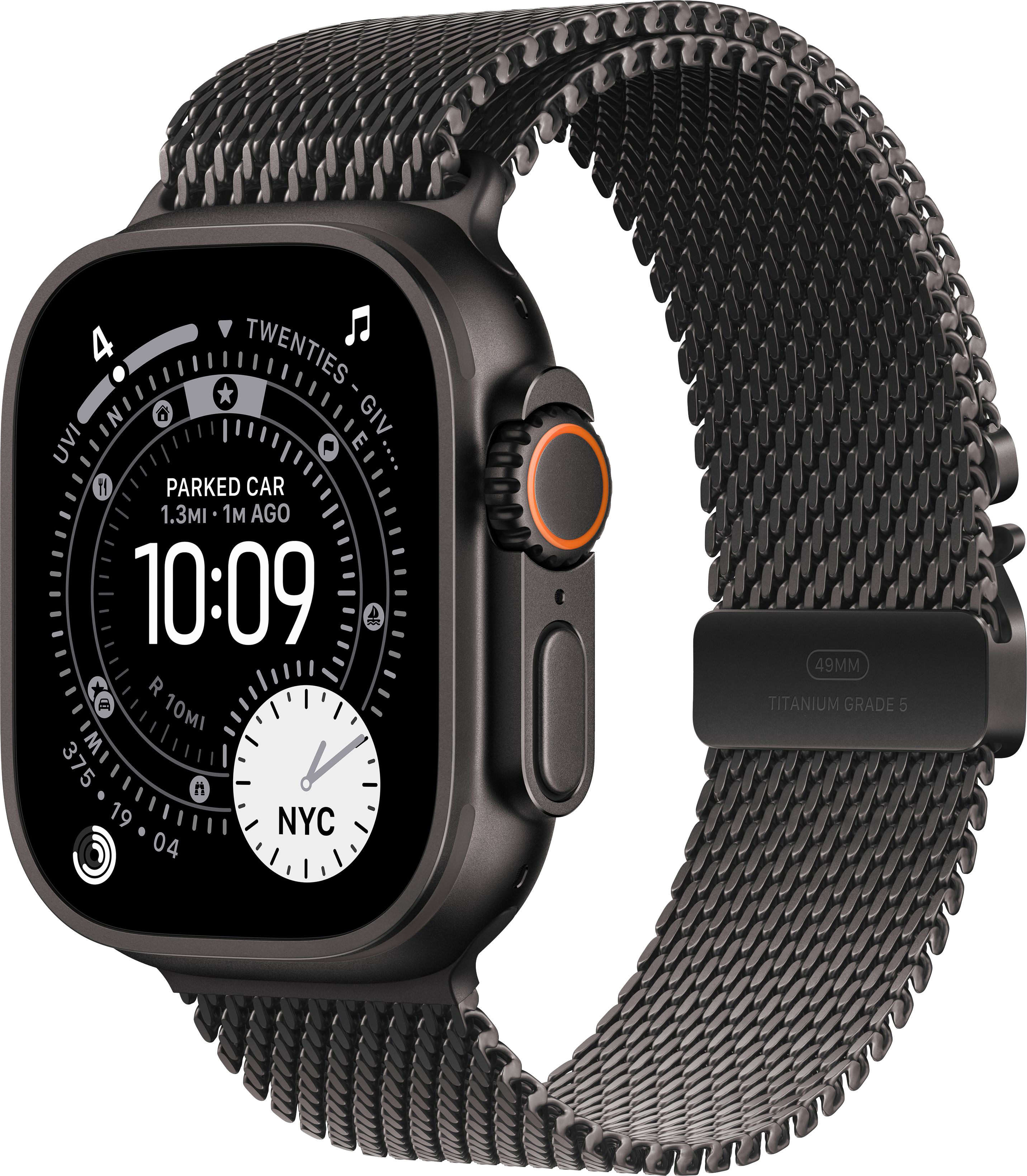 картинка Умные часы Apple Watch Ultra 3 (2025) 49mm Black Titanium Case with Black Titanium Milanese Loop от магазина Технолав