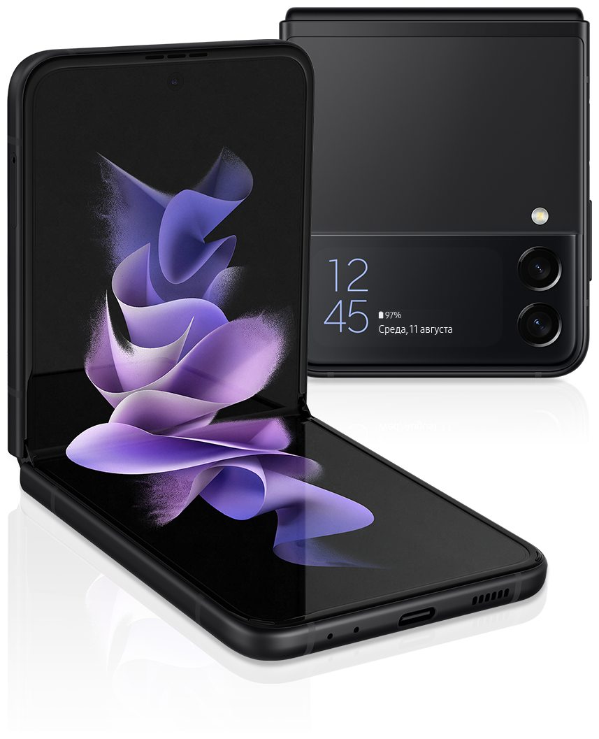 картинка Смартфон Samsung Galaxy Z Flip3 8/128GB (черный) от магазина Технолав